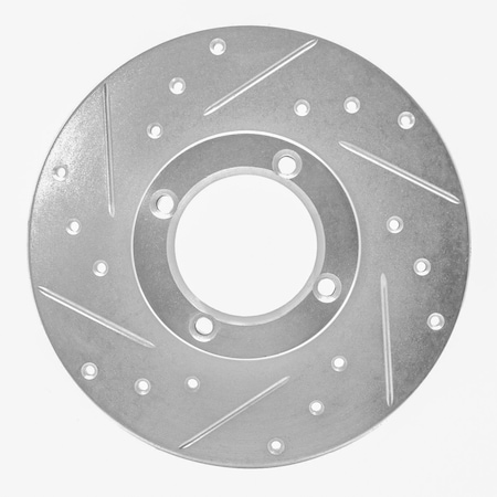 Dynamic Friction Co DFC Brake Rotor - Drilled and Slotted - Silver 631-13030L