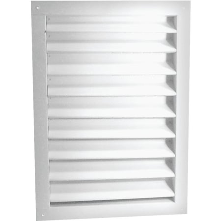 Master Flow Dual Louver, 32-1/4 in L, 26-1/2 in W, Aluminum, White DA2430W