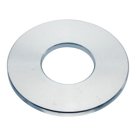 Zoro Select Flat Washer, For Screw Size 11/8 in , Aluminum Plain Finish WASB81RAL