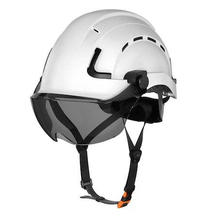 Defender Safety H2-CH Safety Helmet w/ Tinted Visor - Type 2 Class C, ANSI Z89 and EN12492 rated, White H2-CH-01DV