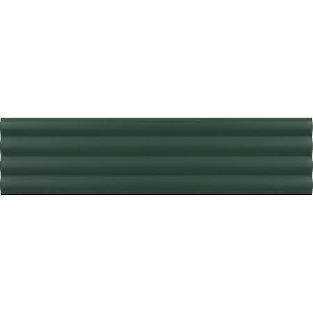 Apollo Tile Arte 1.97 in. x 7.87 in. Matte Green Ceramic Subway Deco Wall and Floor Tile 4.1 sqft/case, 38PK RID88LRLDECM