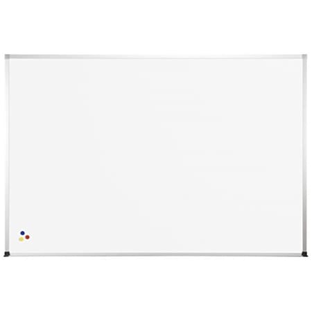Mooreco Best-Rite Deluxe Markerboard with Dura-Safe End Caps, 5 x 4 ft., Aluminum Frame, Porcelain 716839