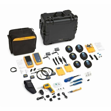 Fluke Cable Tester Kit, 2625 ft Max cable L DSX2-8000OI/GLD