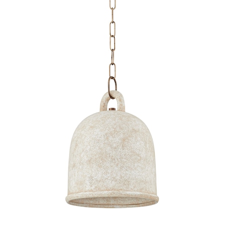 Troy Lighting Lauren Liess X Relic 1 Light Pendant 15 In. Patina Brass F2712-PBR/CRE