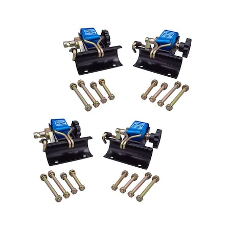 Mytee Products 1-1/2 inx7 ft Blue Ladder Rack Ratchet Straps with J-Hook (Pair) Round, 2PK RS-LR-Round-Bx2