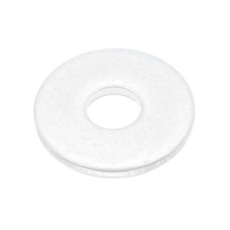 Zoro Select Flat Washer, For Screw Size M3 , PTFE Not Applicable Finish, 10 PK WASBM3RPTFE