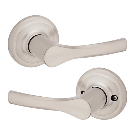 Kwikset Henley Satin Nickel Passage Lever Right or Left Handed 92001-626