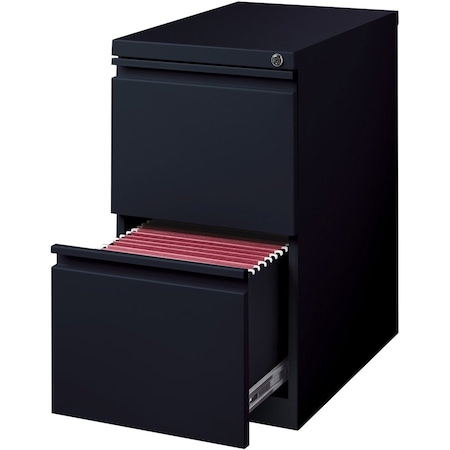 Lorell 15" W Lorell Mobile Pedestal, Black LLR49530