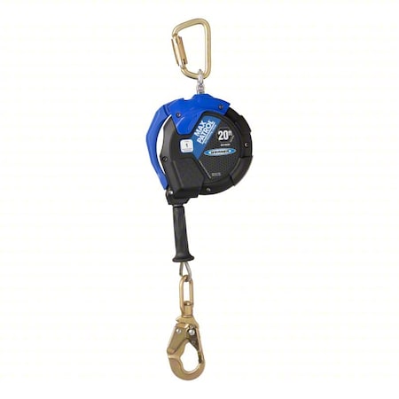 Werner Max Patrol Self-Retracting Lifeline, Swivel Snap Hook, Steel, 1 Leg(s), 400 lb Weight Capacity R410020
