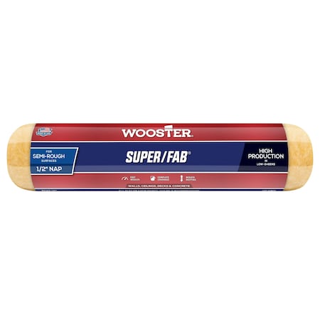 Wooster 12" Paint Roller Cover, 1/2" Nap, Knit Fabric R240 - 12