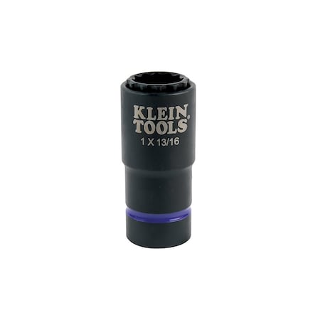 Klein Tools 2-in-1 Impact Socket, 12-Point, 1 and 13/16-Inch 66015