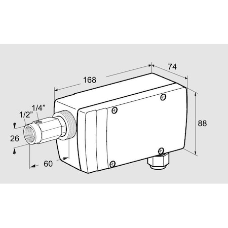 Honeywell Kromschroder Sensor, Flame Scanner, Continuous, Serie KS84320303