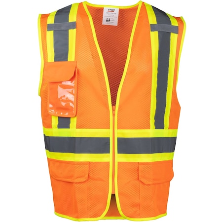 Pip ANSI Type R Class 2 Two-Tone Mesh Vest 302-V210-OR/2X