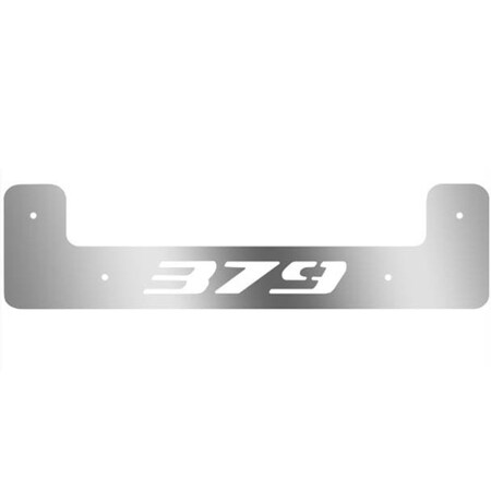 Replacement For Peterbilt 379 Year 1989 24In Stainless Steel U Shape 379 Logo Flap Weight
