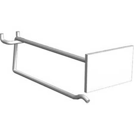 Lozier 10 in. Scanner Pegboard Hook, Zinc HP1383ZNC