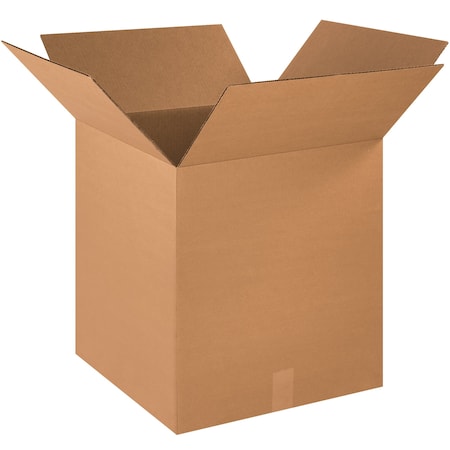 Partners Brand 20 in x 18 in x 20 in Shipping Box, Kraft, Corrugate, Single Wall, 32 ECT, 10 PK 201820