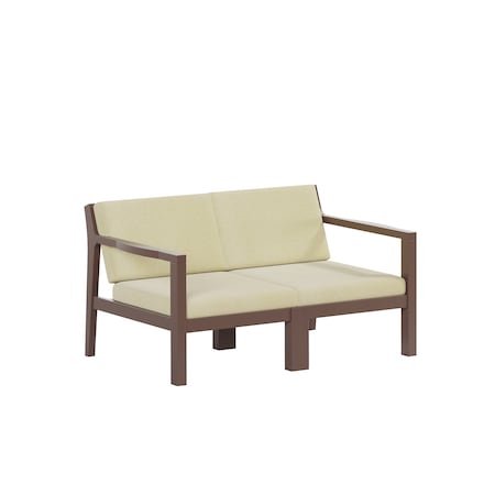 Polybird BREEZE DEEP SEAT LOVESEAT.     TUDOR BROWN POLYBIRD P108-TB-CACA