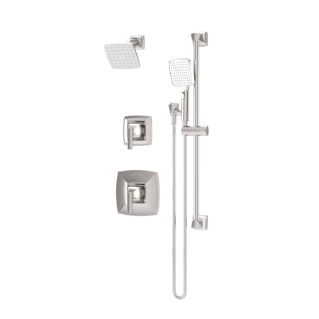 Symmons Oak HydroMersion Double Handle Shower Trim Kit with Hand Spray (Valve Not Included) 5695STN15TRM