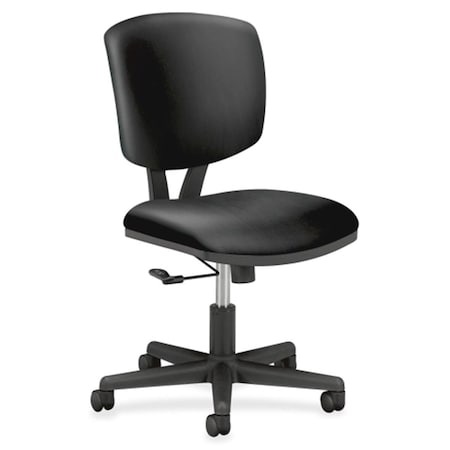The Hon Co HON5701SB11T Task Chair  Tilt  25.75 in. x 25.75 in. x 40 in.  Leather- Black H5701.SB11.T