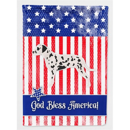 Carolines Treasures USA Patriotic Dalmatian Flag Canvas House Size BB3283CHF