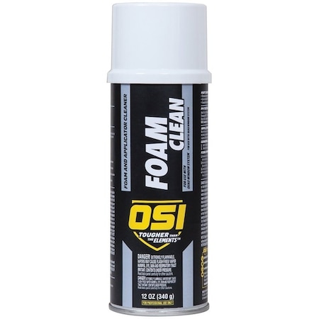 Osi TeQ 2049536 Foam Clean Foam/Applicator Cleaner, Liquid, Strong Solvent, 12 oz 2874891