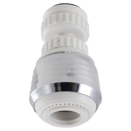 Ldr Dual Thread 15/16 in. x 55/64 in. Chrome Plated Swivel Aerator 500 2180