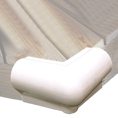 Taylor Made MOLDED 90DEG DOCK CORNER 6IN X 6IN PVC WHT 46015