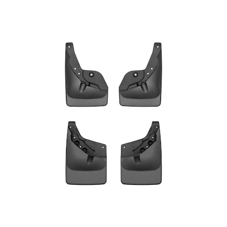 Weathertech Black, No Drill MudFlaps 110184-120184