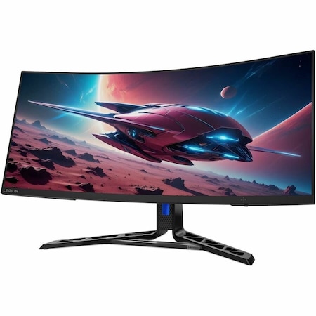 Lenovo Legion R34w-30 34" Class UW-QHD Curved Screen Gaming LED Monitor - 21:9 - Raven Black 67C7GACBUS