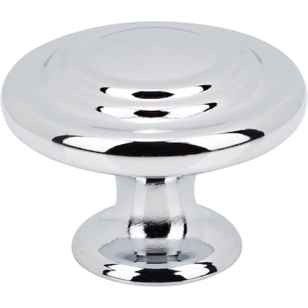 Designperfect 1-5/16 Diameter Round Cabinet Knob, Polished Chrome, 25PK DPA25R38KPC