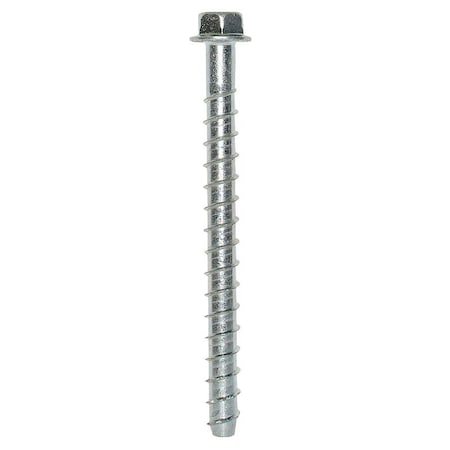 Simpson Strong-Tie Titen HD Heavy-Duty Screw Anchor, 3/8 in Dia, 5 in L, Carbon Steel, Zinc THD37500HF1