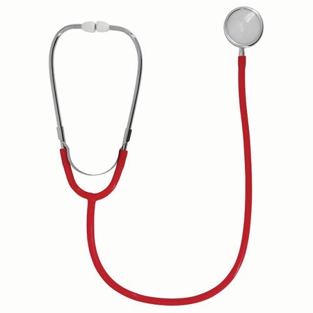 Jorgensen Laboratories JorVet Dual Head Stethoscope, Red, 30" J0205R