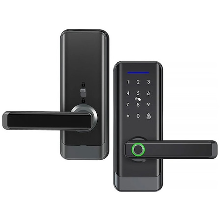Ecs Hardware A233 Smart Door Lock with Fingerprint Reader and Levers ECSH-A233