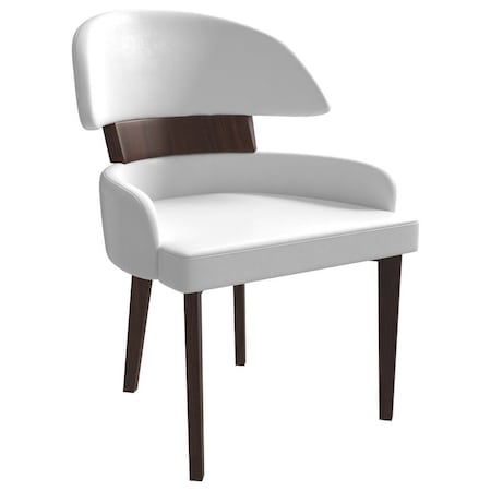 Leisuremod Ethos Collection Modern Wooden Dining Chair in White EDC50W