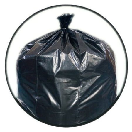Eco-Strong 40x46 1.2 Mil 40-45 gal. Black Star Perf Roll No Print, PK100 EC404612K