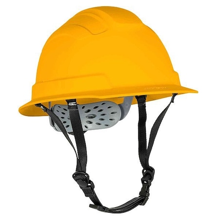 Jackson Safety Hard Hat, Full Brim, BLOCKHEAD2, Yellow 22501