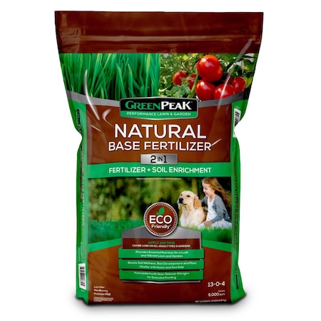 Greenpeak Natural Base All-Purpose Lawn Fertilizer For All Grasses 5000 sq ft 905509