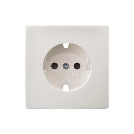 Siemens DELTA style, titanium white cover plate 68 x 68 mm for SCHUKO socket outlet 5UH1066