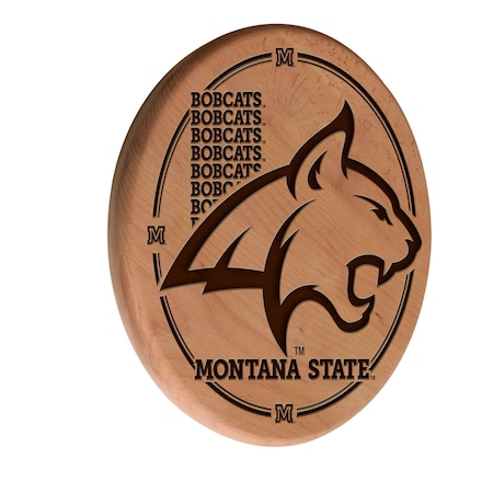 Holland Bar Stool Co Montana State University 13" Laser Engraved Solid Wood Sign WSgnLNatMontSt