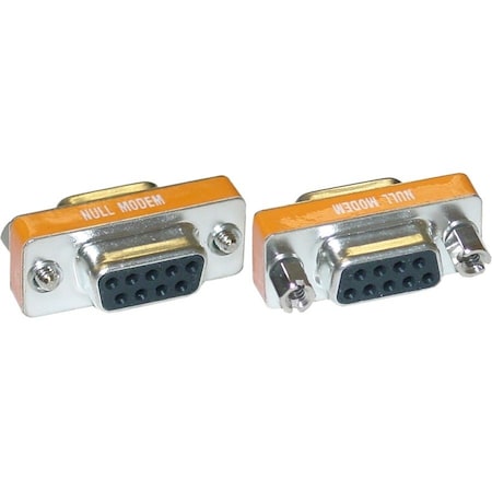Cable Wholesale Mini Null Modem Adapter, DB9 Female to DB9 Female 31D1-28400