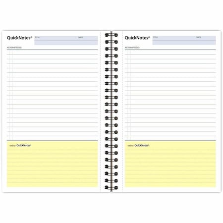 Mead QuickNotes 1 Subject Business Notebook JrLegal, Black MEA06096