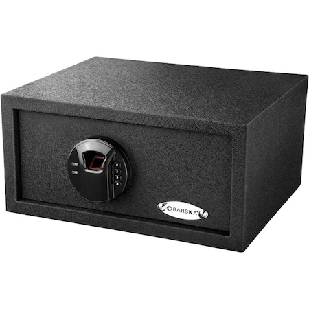 Barska Security Safe, 1.32 cu ft, 12.5 lb, 2 Motorized Deadbolt Lock Lock No Rated AX12476