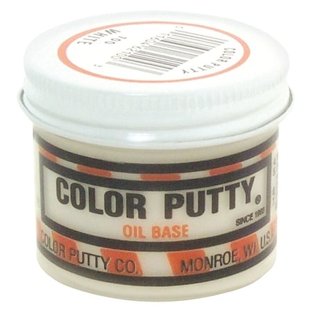 Color Putty Wood Filler, Mild, White, 3.68 oz, Jar 100