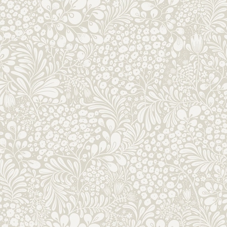 A-Street Prints Siv Grey Botanical Wallpaper 2932-65131