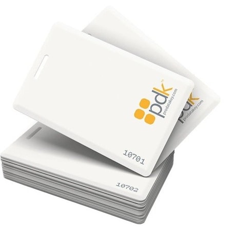 Prodatakey 100 Piece Pack of Clamshell Proximity Cards, Compatibility: 125KHz HID, 26-Bit 8-Bit Facility Code CSC