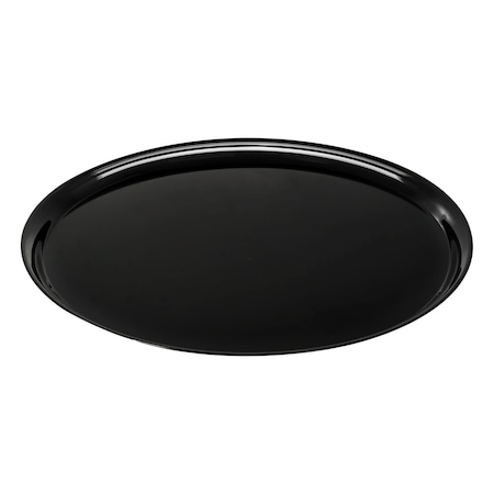 Smarty Had A Party 12 in Black Round Plastic Trays, 25PK 9922BK-CASE