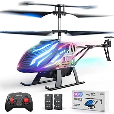 Vivacidad DE23 Remote Control Helicopter, RC Helicopters with 7 Colors Light VI3494126