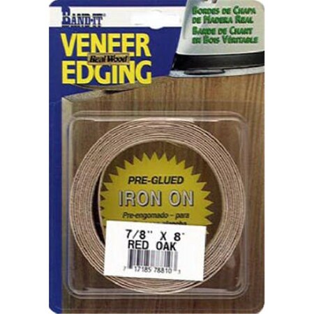 Cloverdale 78810 .88 in. x 8 ft. Red Oak- Wood Veneer Edgebanding 709102