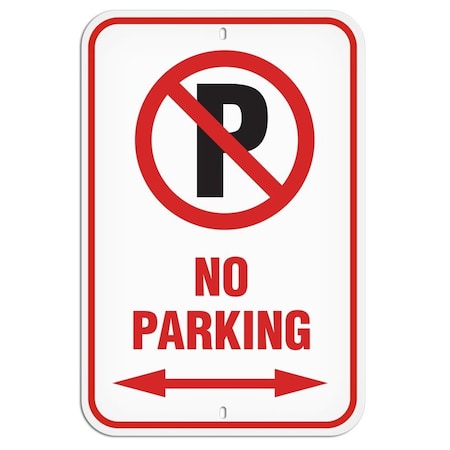 Primeguard No Parking, Aarow, 12'' x 18'' PSS1017R