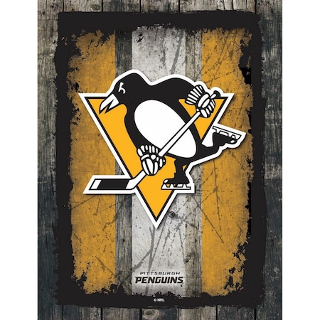 Holland Bar Stool Co Pittsburgh Penguins 15" x 20" Canvas Wall Art LCnvs02-1520PitPen
